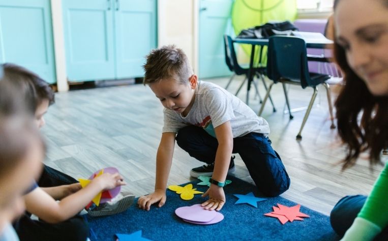 flooring in the classroom